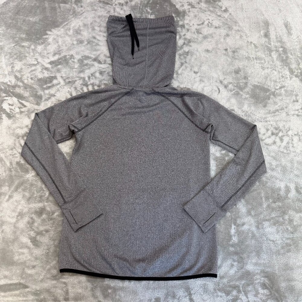 Noble funnel neck pullover sweatshirt  front pockets performance thumb holes